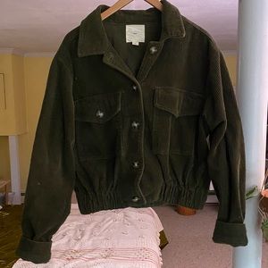 Cropped Corduroy Jacket